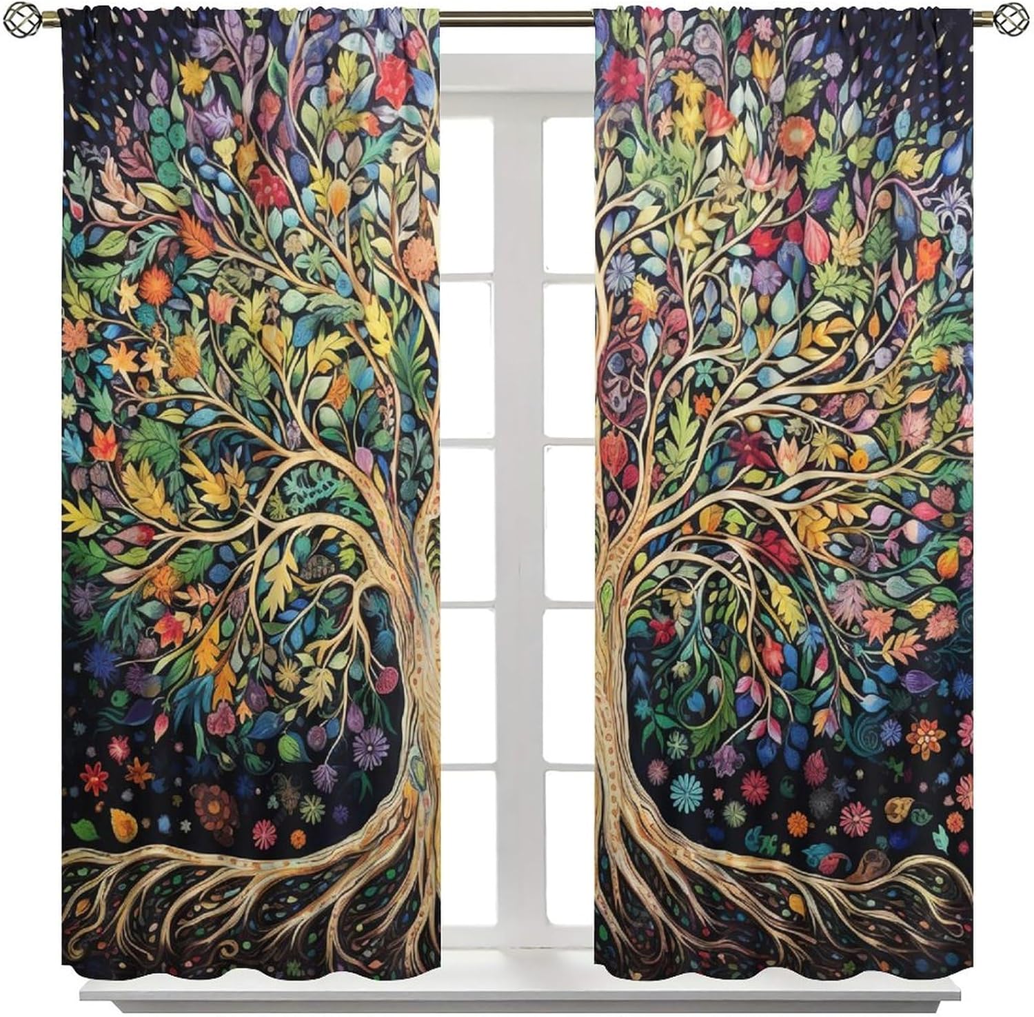 Tree of Life Curtains, Fantasy - Modern Korean Lifestyle review and price
