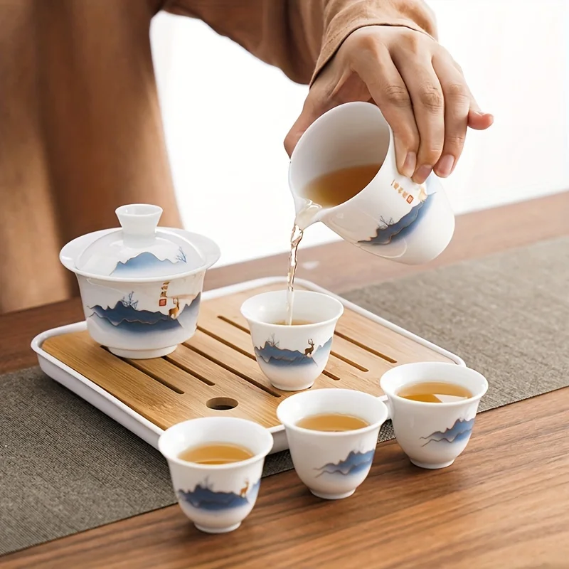Ceramic Chinese Kung Fu Tea Se - Korean Tea Set review and price