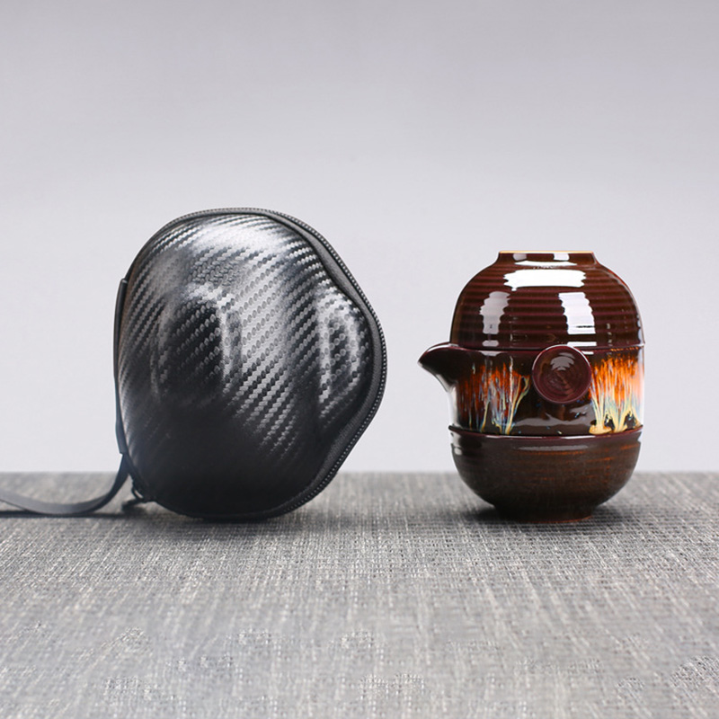 Portable ceramic teapot gaiwan - Korean Tea Set review and price