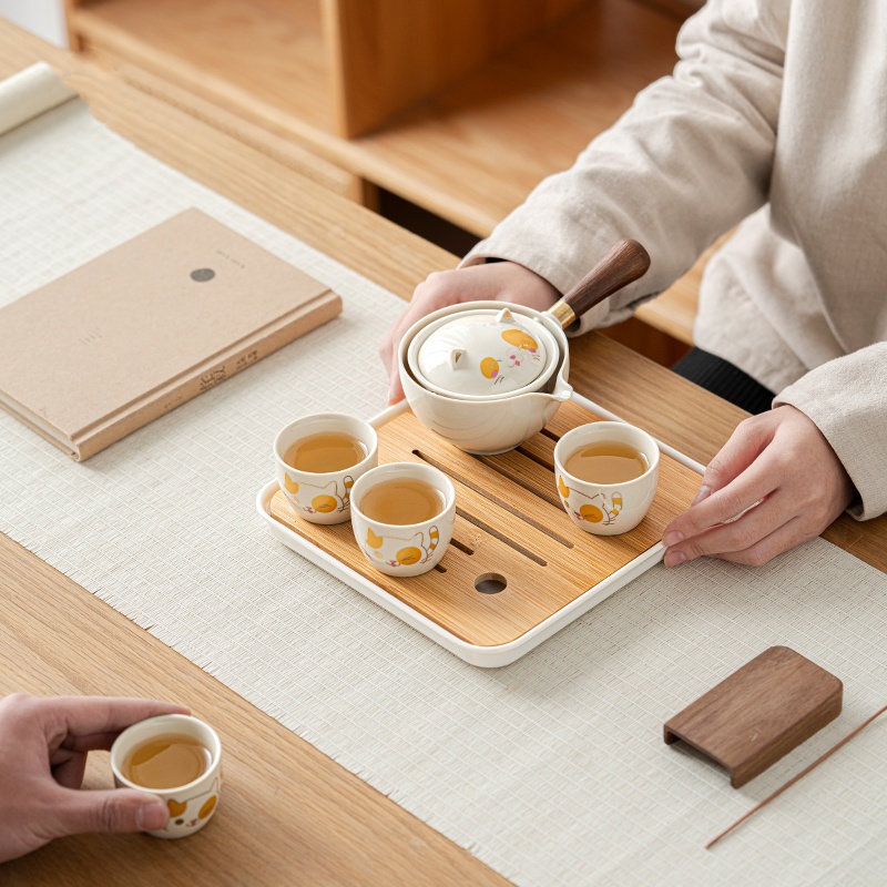 Portable Glass Ceramic Chinese - Korean Tea Set review and price