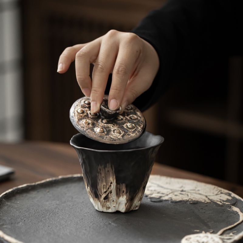200ml Handmade Embossed Lotus  - Korean Tea Set review and price