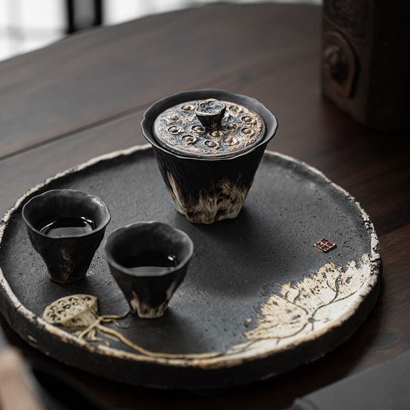 200ml Handmade Embossed Lotus  - Korean Tea Set review and price