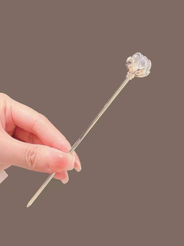 Crystal Lotus Hairpin for Wome - Hanbok Hair Pin review and price