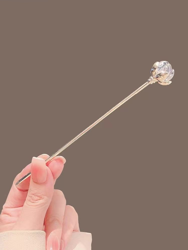 Crystal Lotus Hairpin for Wome - Hanbok Hair Pin review and price