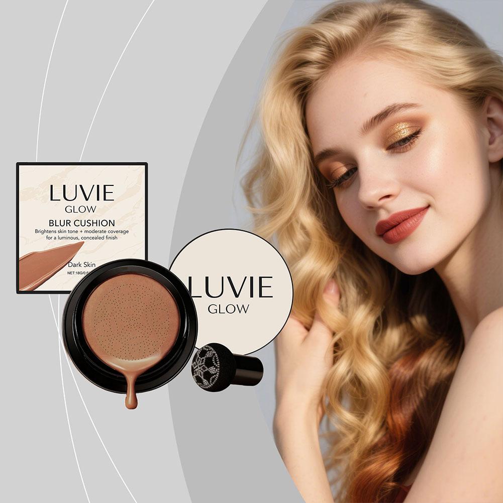 LUVIE GLOW Korean Mushroom Puf - Bb Cushion Korean review and price