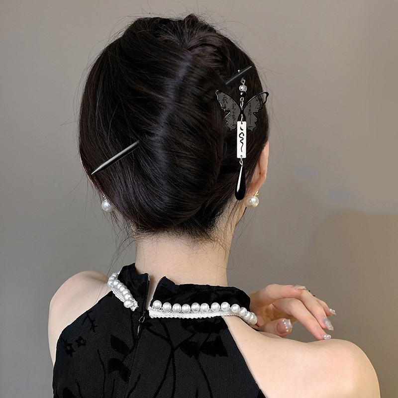 1pc Chinese Ancient Style Ink  - Hanbok Hair Pin review and price
