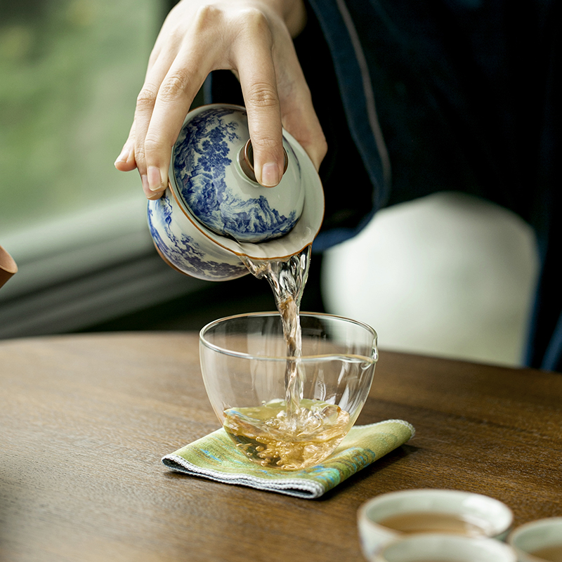 Chinese Retro Blue and White P - Korean Tea Set review and price