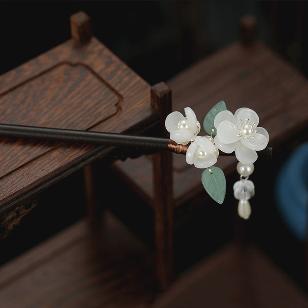 Retro Flower Hairpin With Pear - Hanbok Hair Pin review and price