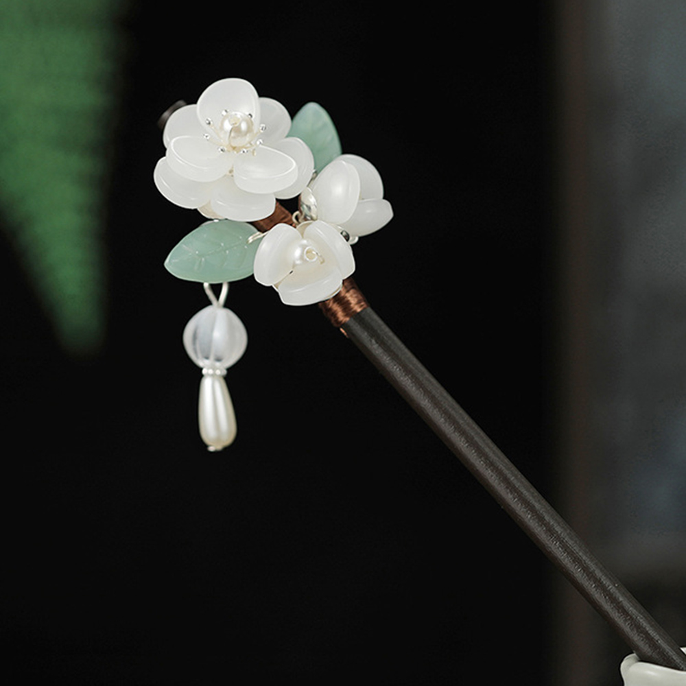 Retro Flower Hairpin With Pear - Hanbok Hair Pin review and price